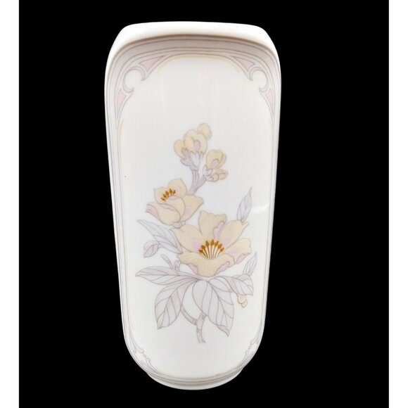 Kaiser Chantal Bud Vase Porcelain Flowers West Germany Vintage K Nossek 6" AK - Picture 1 of 16